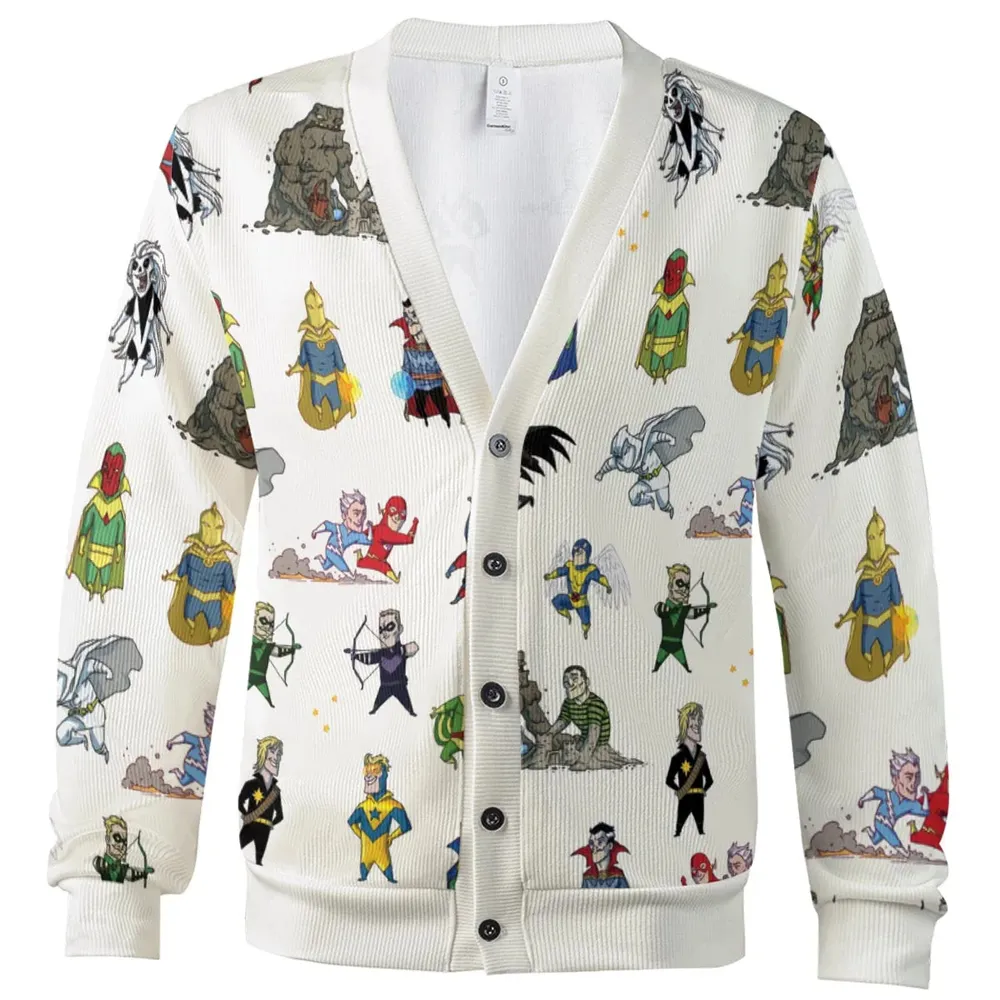Chillin' and Battle Marvel vs DCU Cardigan - 2
