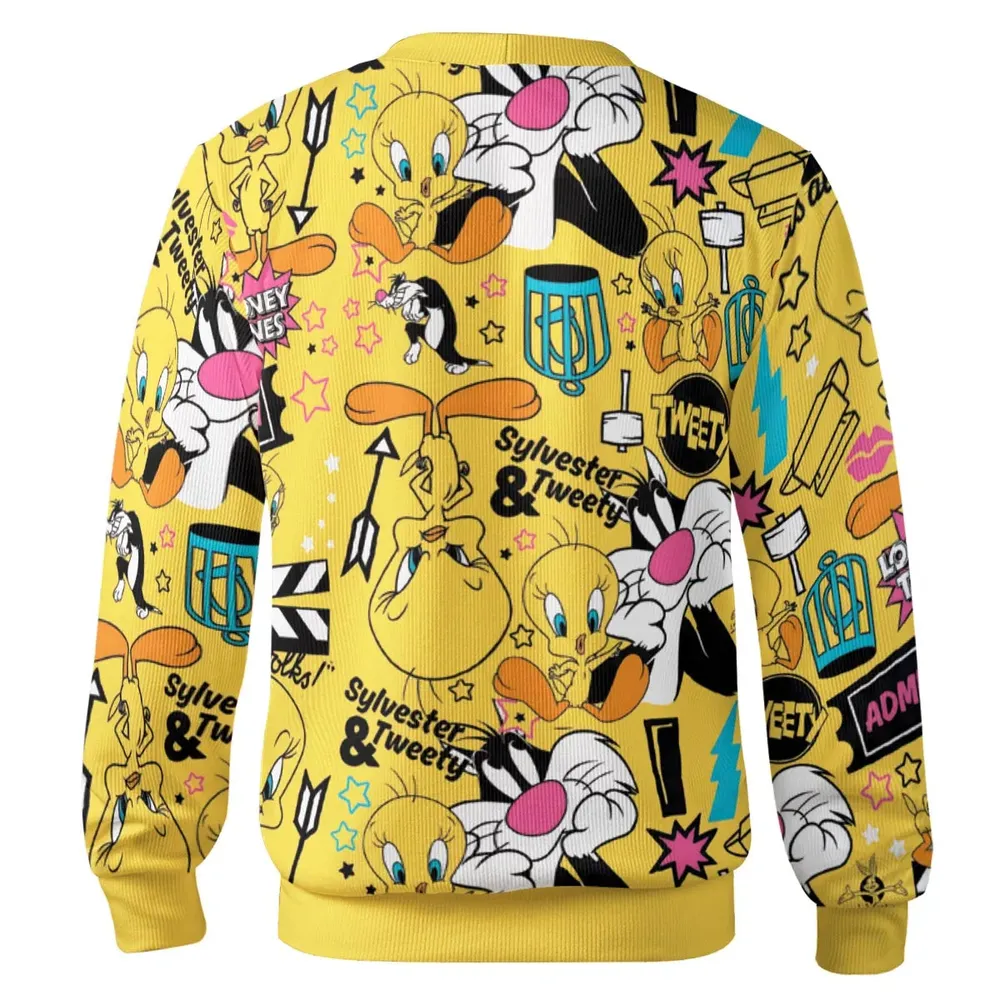 Cartoon Drip Looney Tunes Cardigan - 3