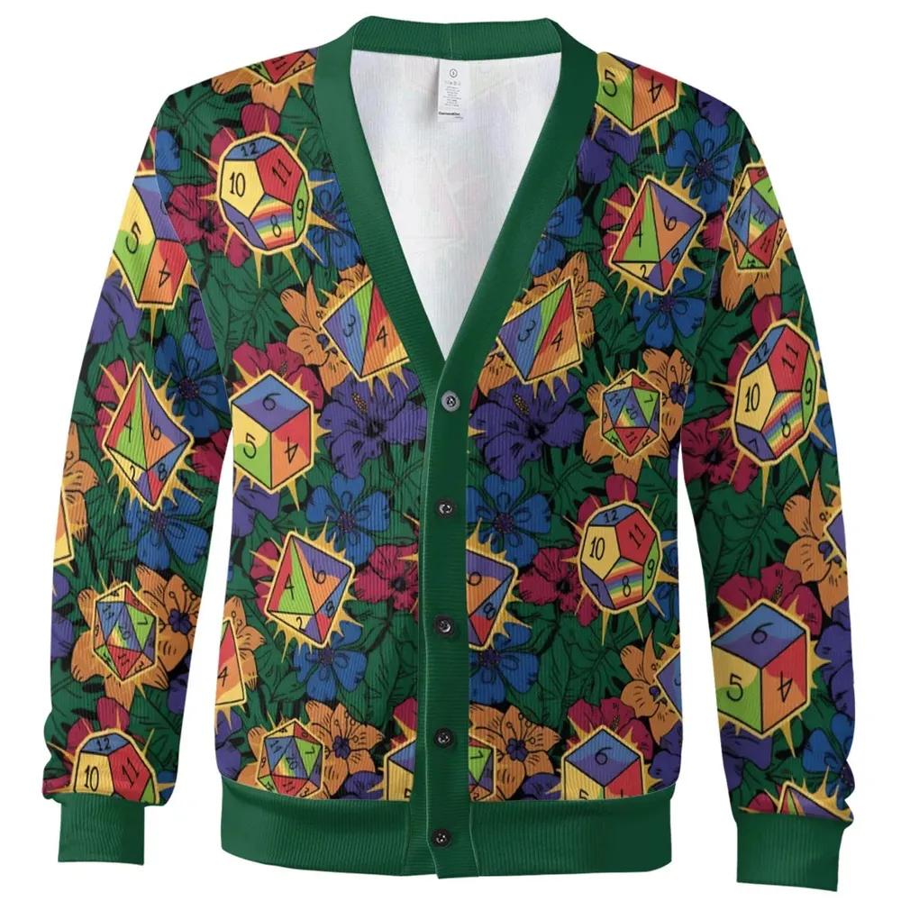 Tropical Dice DnD Cardigan - 2