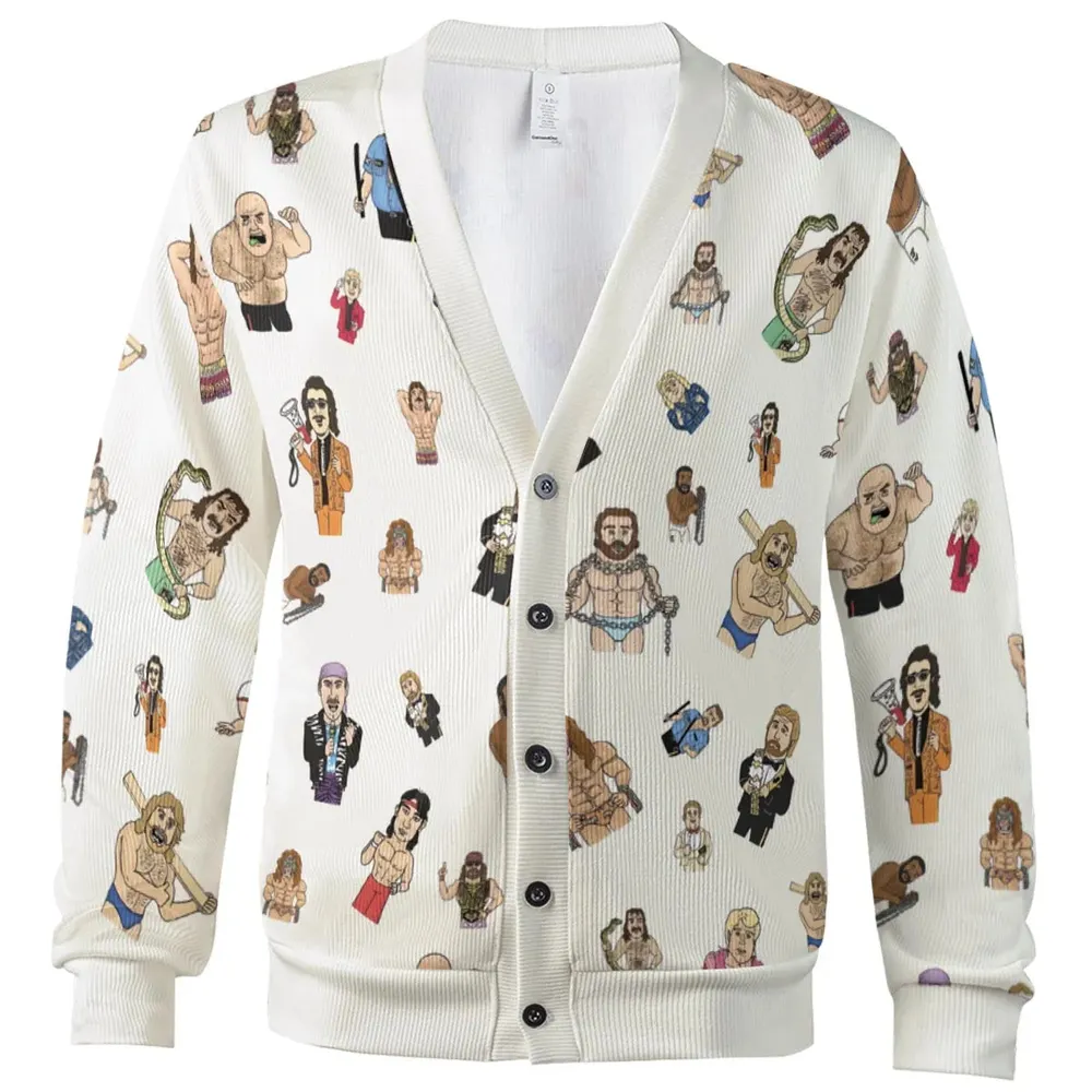 Old School Pro Wrestling Cardigan - 2