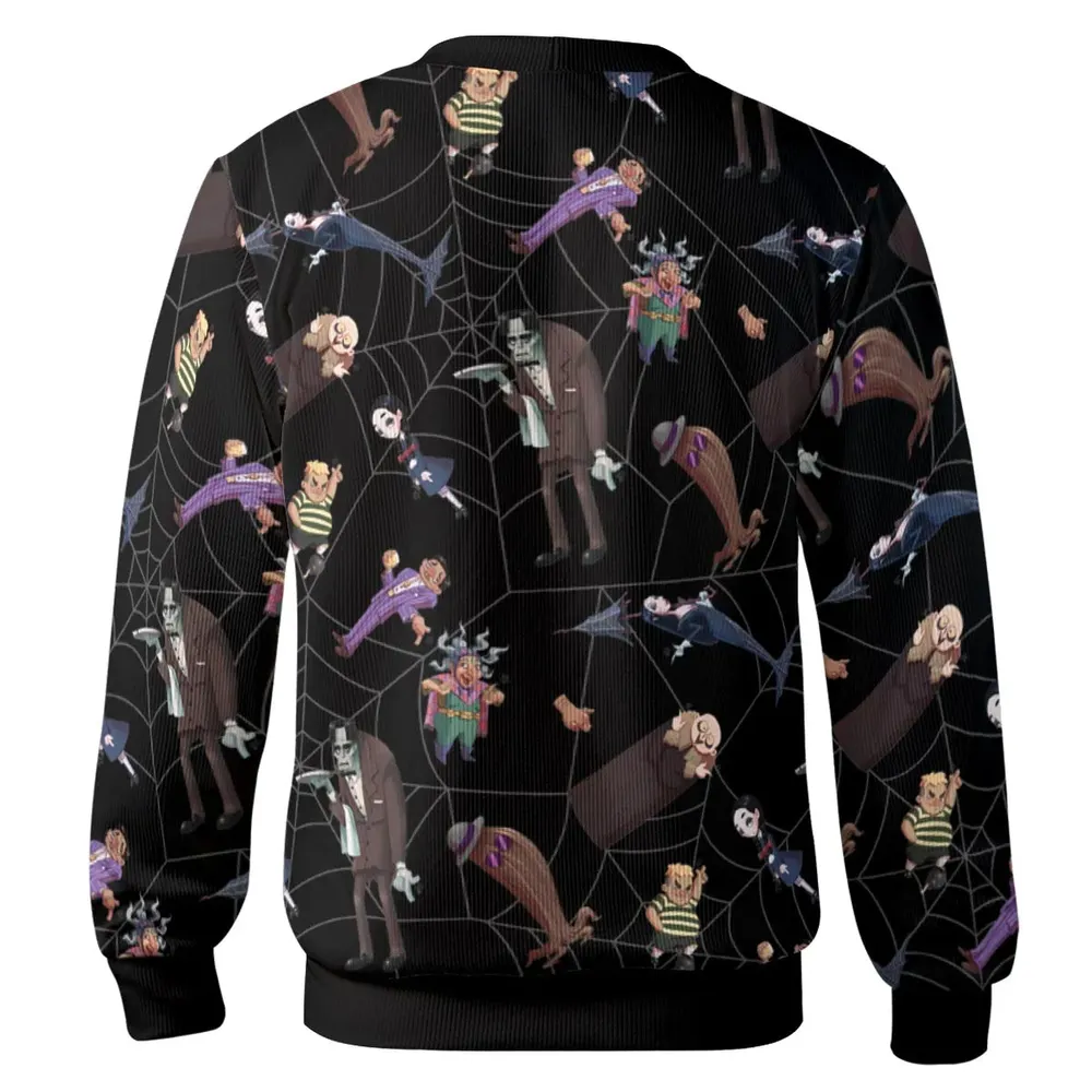 Groovie Addams Family  Cartoon Characters Cardigan - 3
