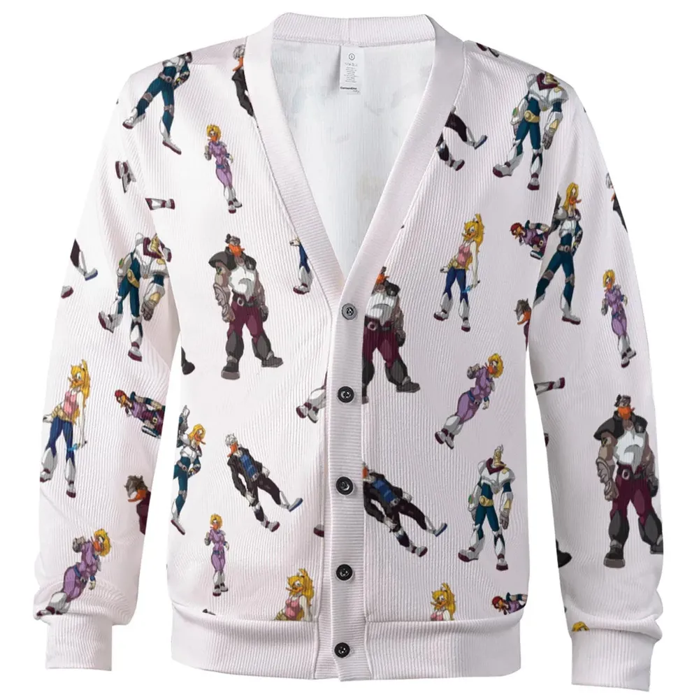 Mighty Ducks The Animated Series Characters Cardigan - 2