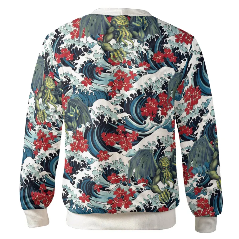 Great Waves Cthulhu Cardigan - 3