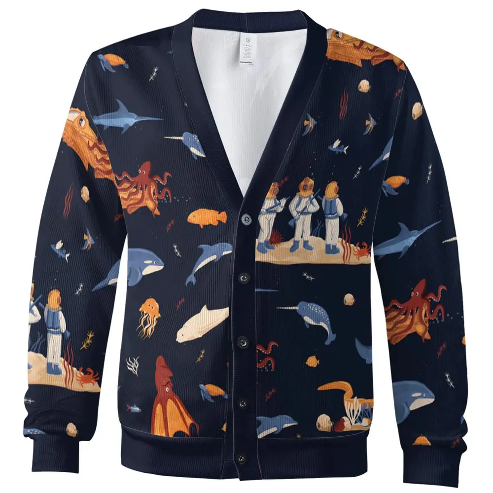 Around The Word Under The Sea Cardigan - 2