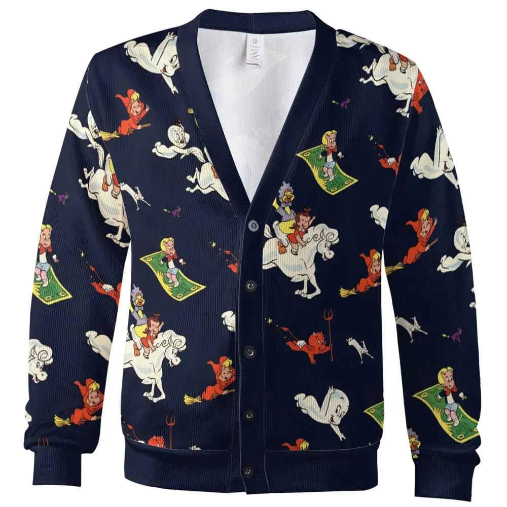 Casper Richie Rich Harvey Comic Characters Cardigan - 2