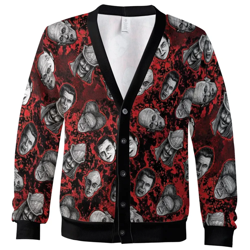 Many Faces Of Dracula Cardigan - 2