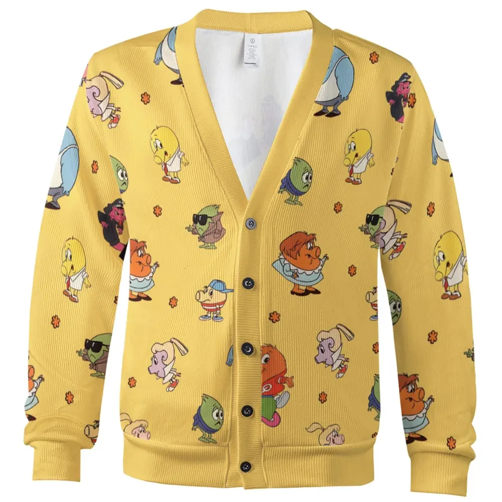 80s Arcade Game Qbert Cardigan - 2