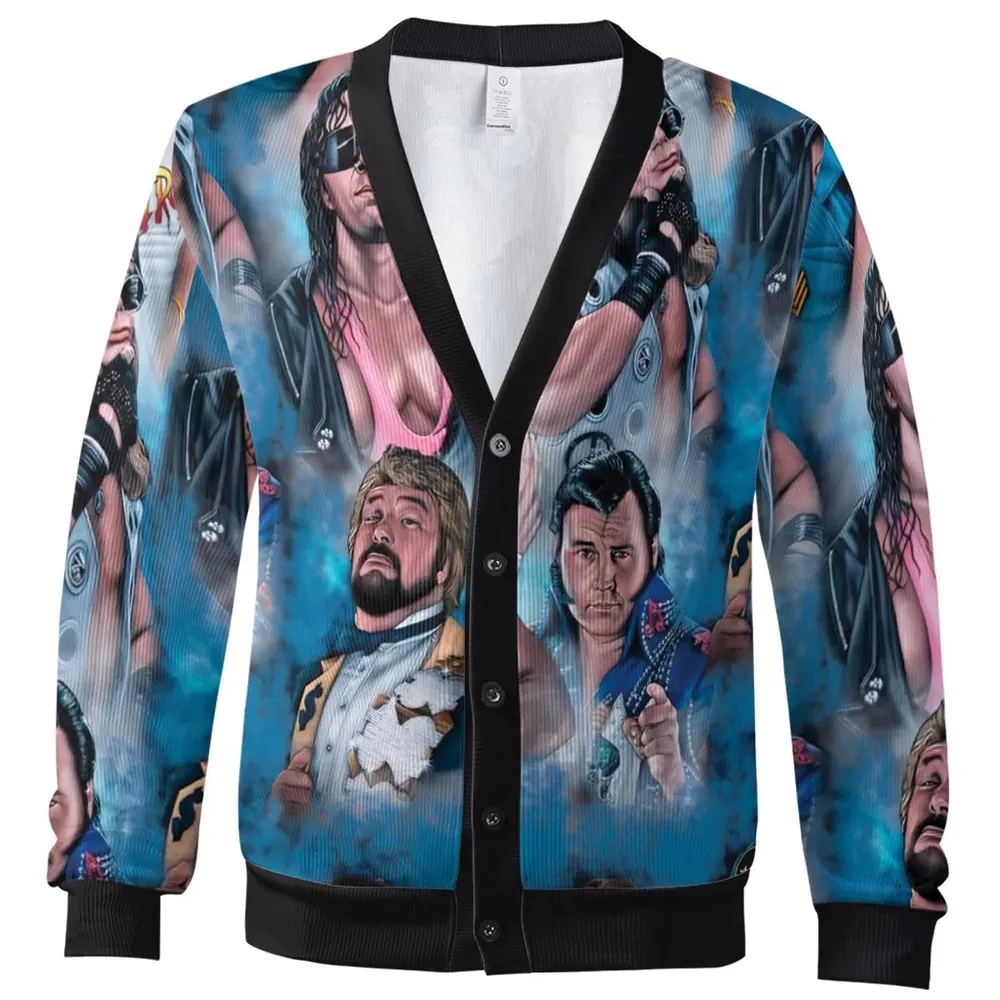 90s Wrestlers Cardigan - 2