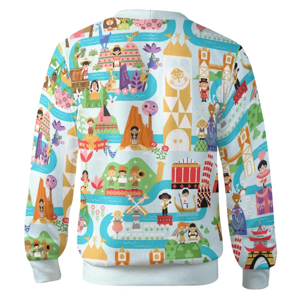 It's Small World Map Cardigan - 3