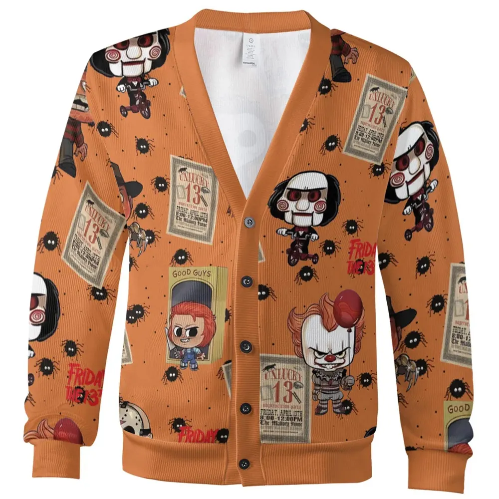 Chibi Horror Characters Cardigan - 2