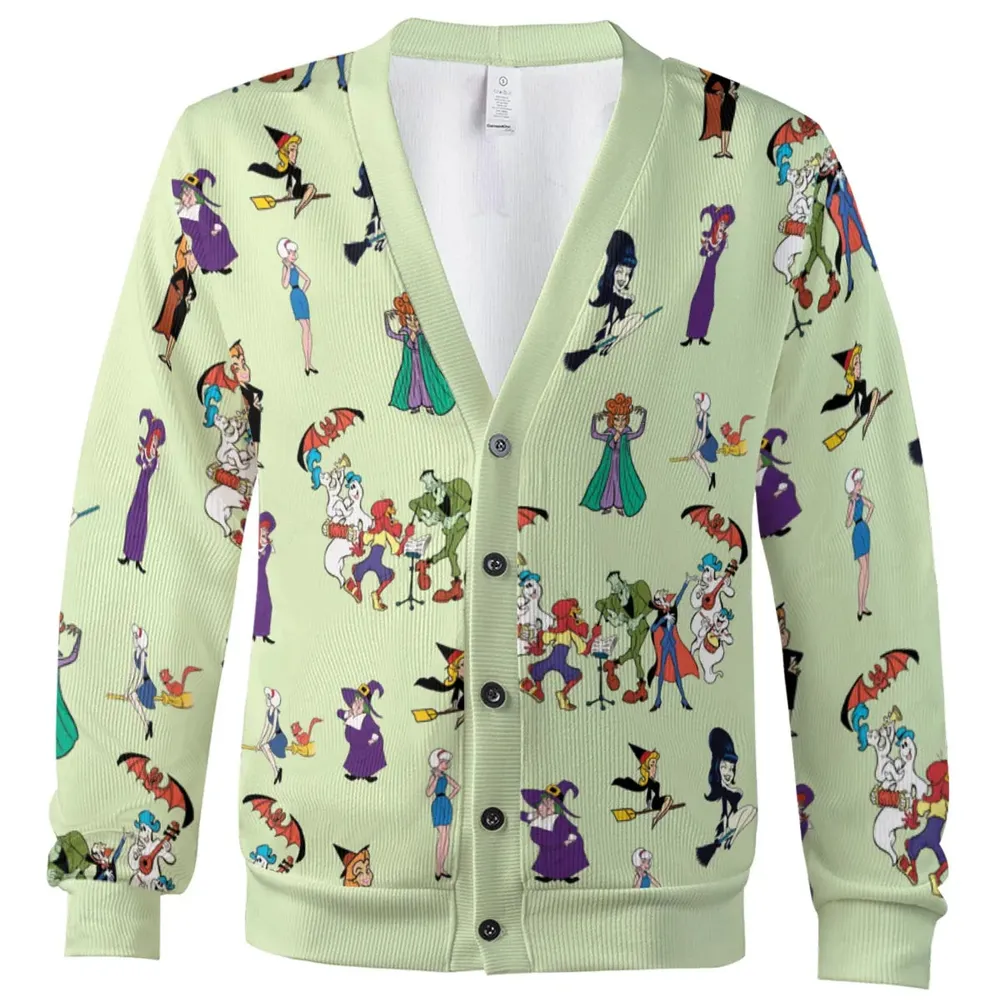 Witches Cartoon Characters Cardigan - 2
