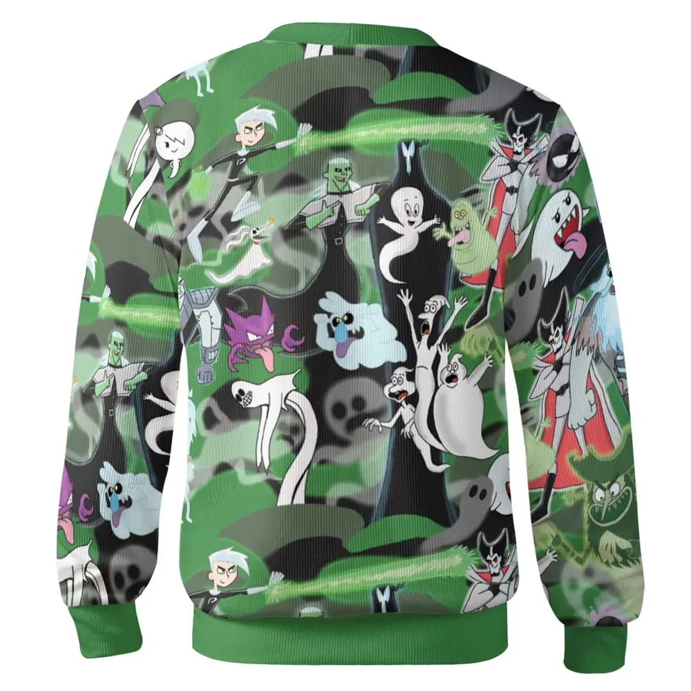 Ghost Cartoon Characters Cardigan - 3
