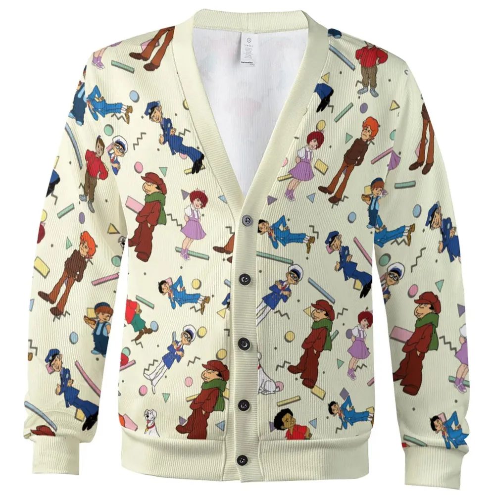 The Little Rascals Cartoon Characters Cardigan - 2