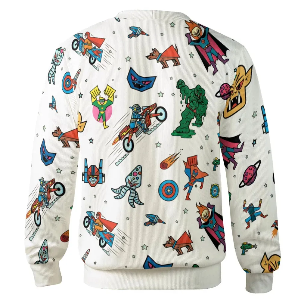 Nastalgic Cartoon Villains Cardigan - 3