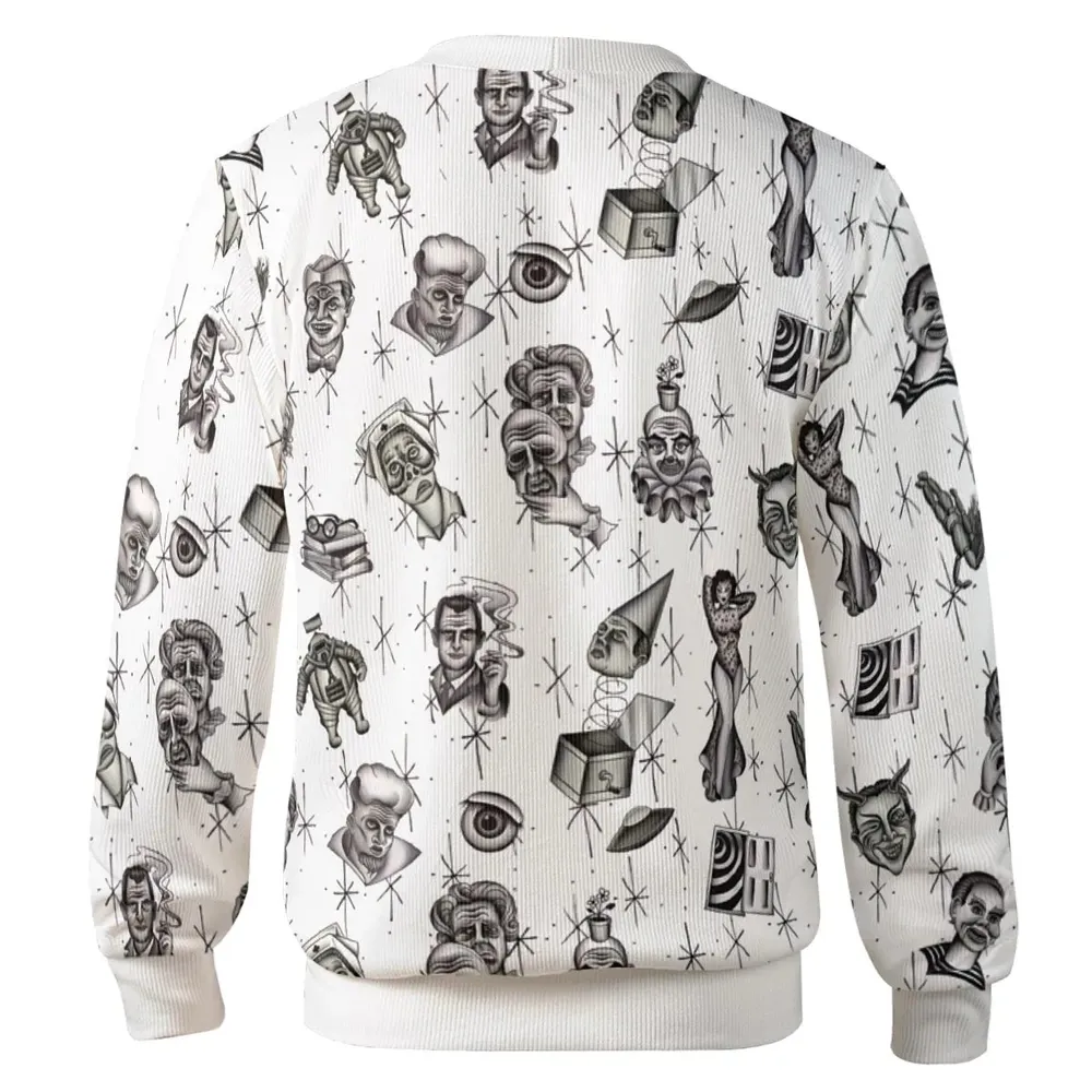 The Twilight Zone Characters Pattern Cardigan - 3