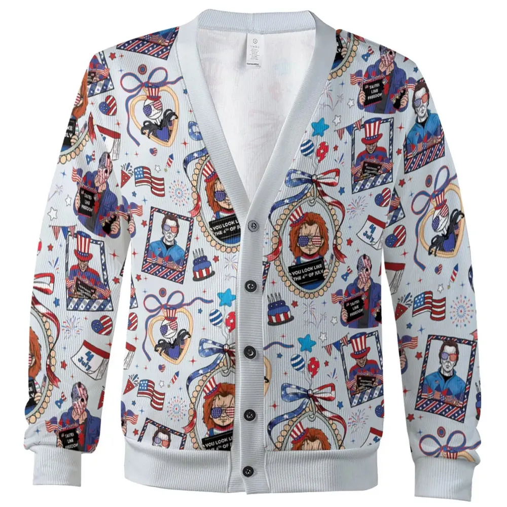 Patriotic Horror Cardigan - 2