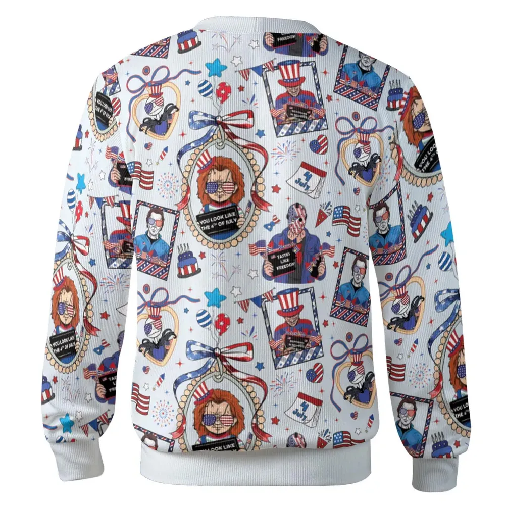 Patriotic Horror Cardigan - 3