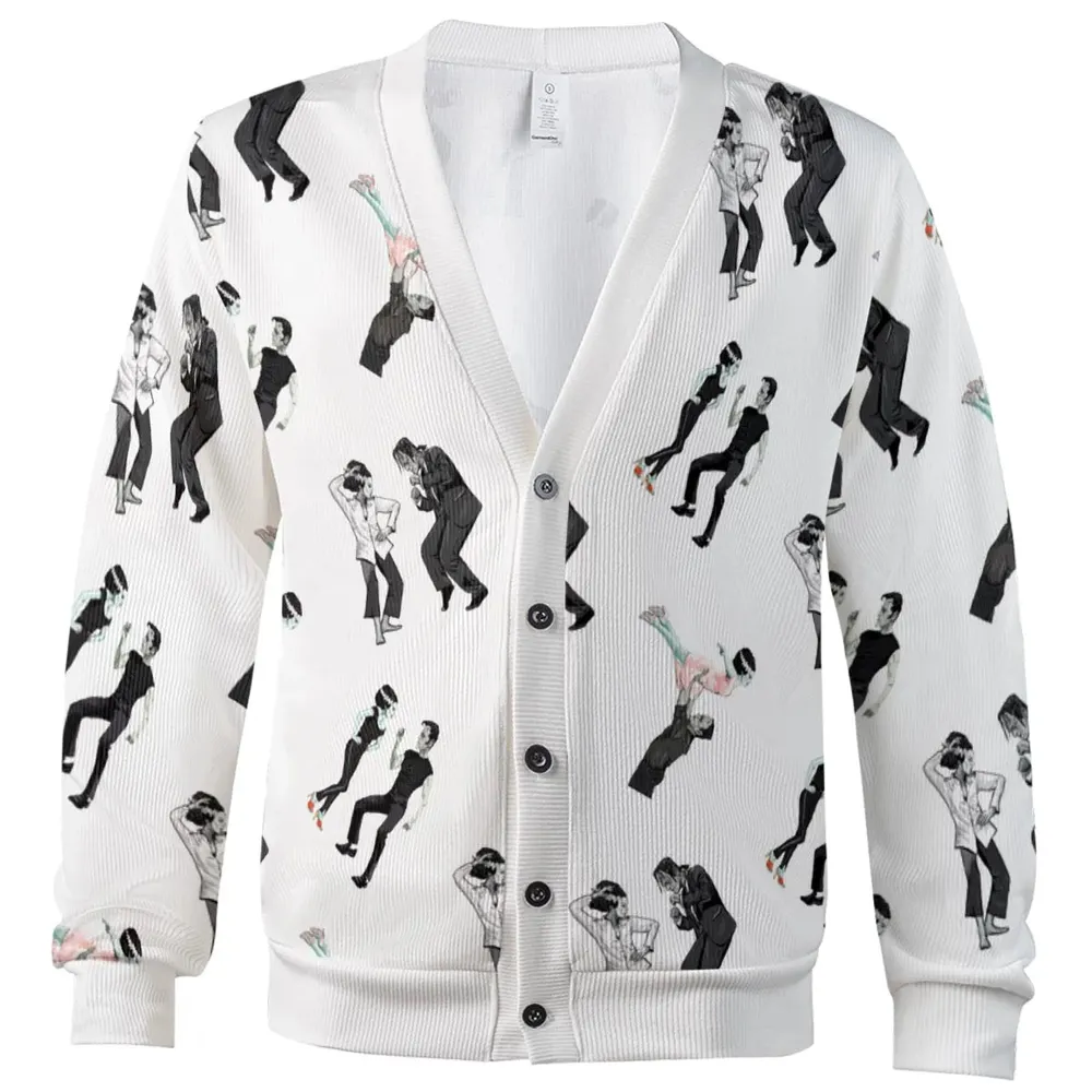 Frankenstein And Bride Movie Dance Scenes Cardigan - 2