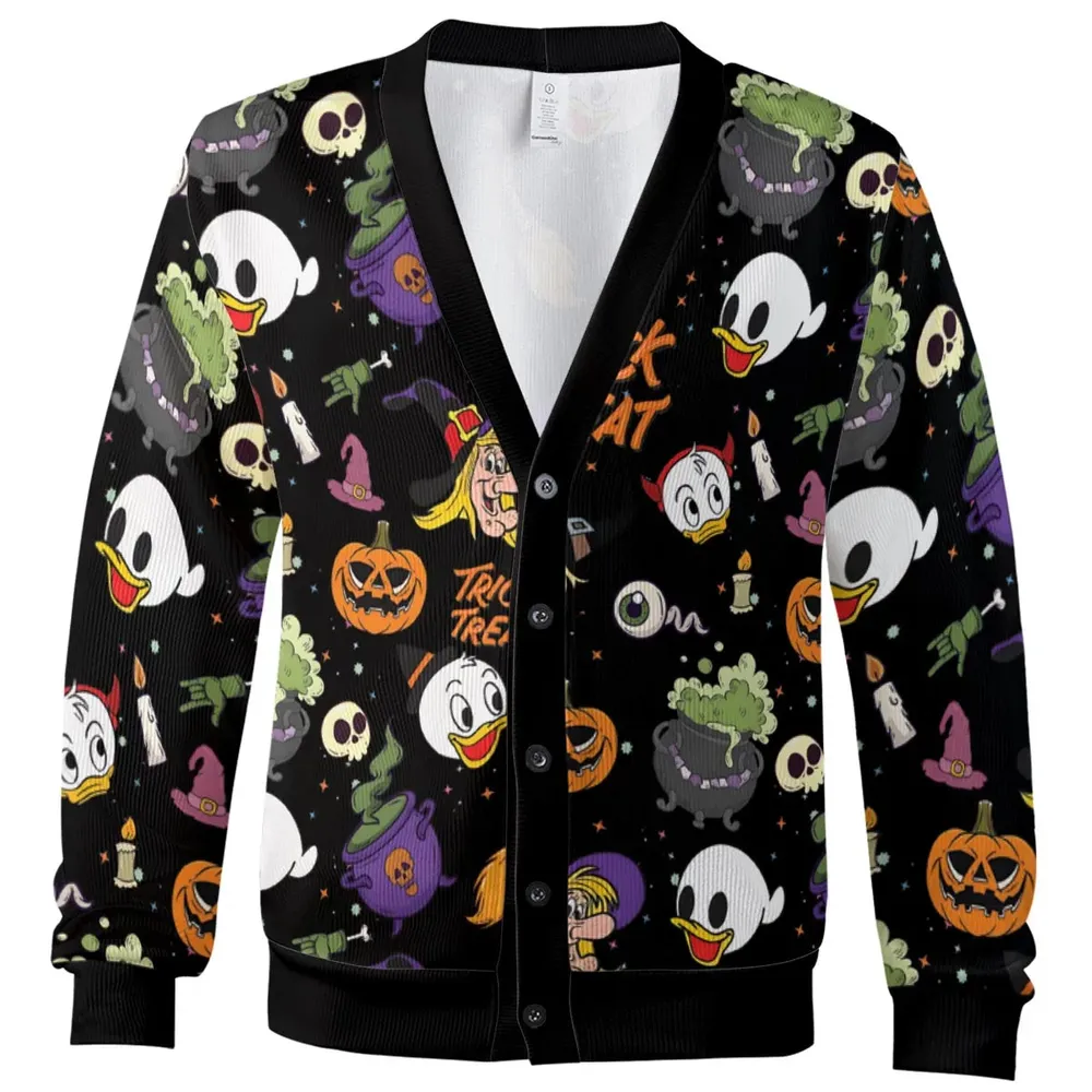 Huey, Dewey and Louie Duck Halloween Cardigan - 2
