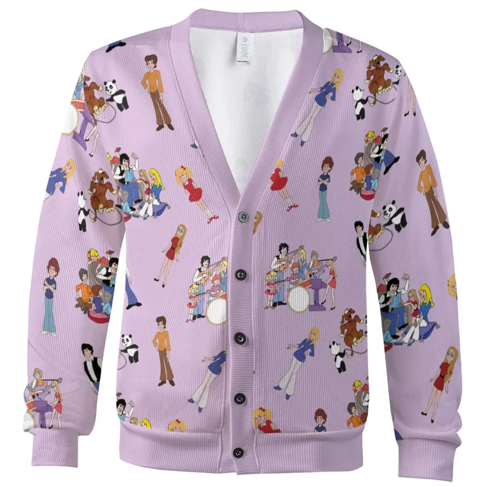 70s The Brady Kids Cartoon Cardigan - 2