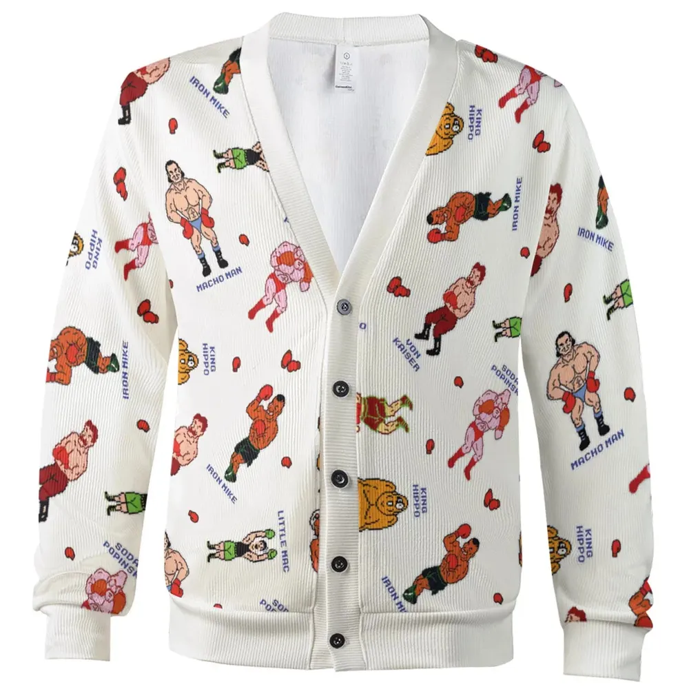 Retro Game Punch Out Cardigan - 2