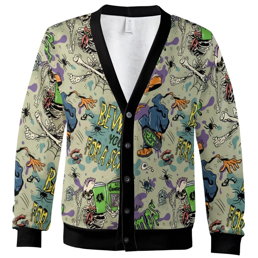 Beware You're In For A Scare Goosebumps Cardigan - 2