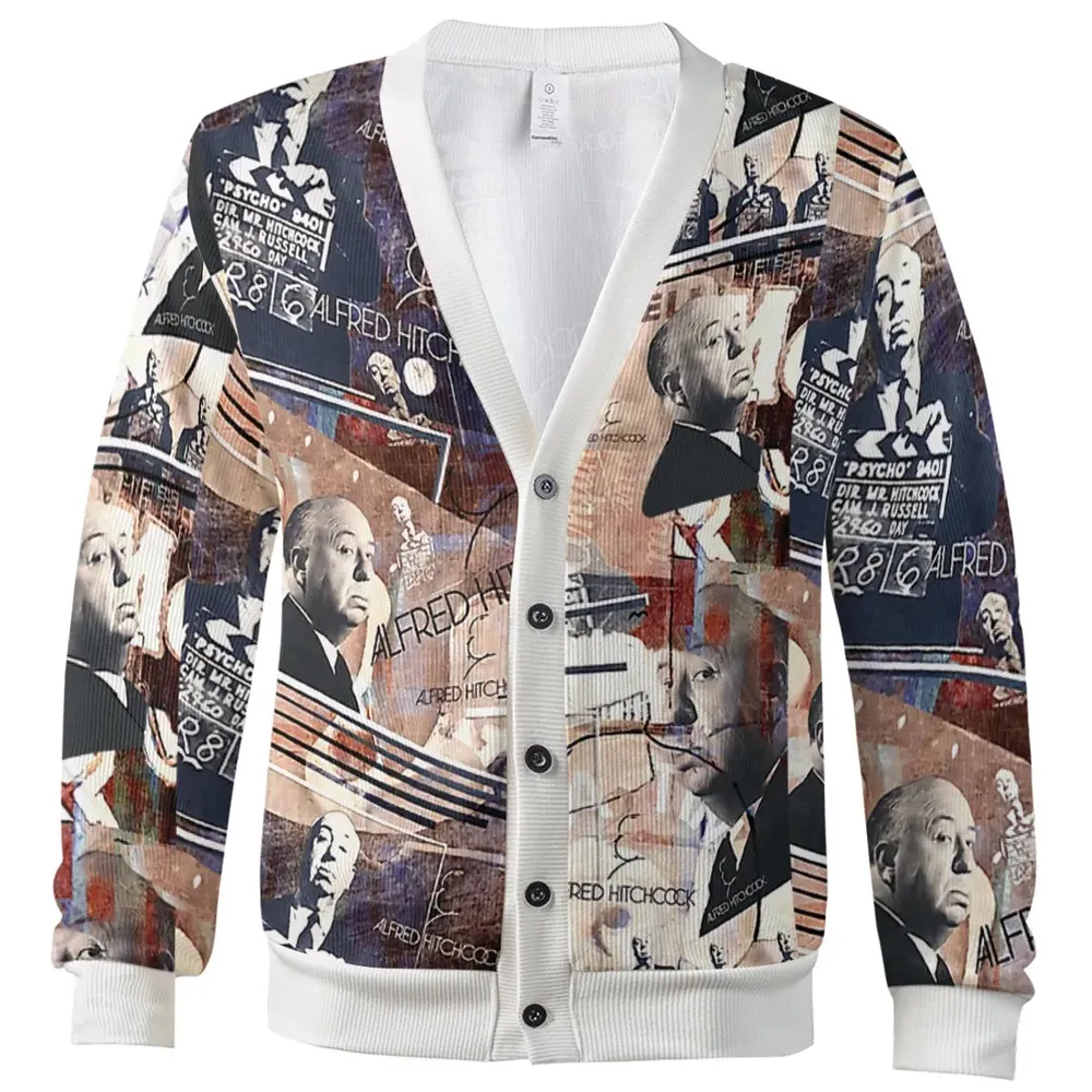 Alfred Hitchcock Aesthetic Cardigan - 2