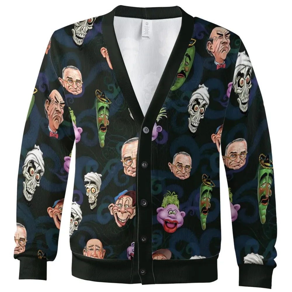 Puppet Comedy Characters Cardigan - 2
