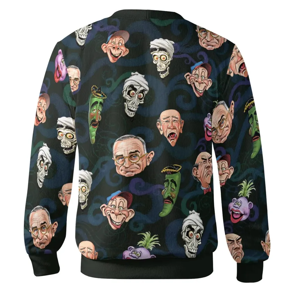 Puppet Comedy Characters Cardigan - 3