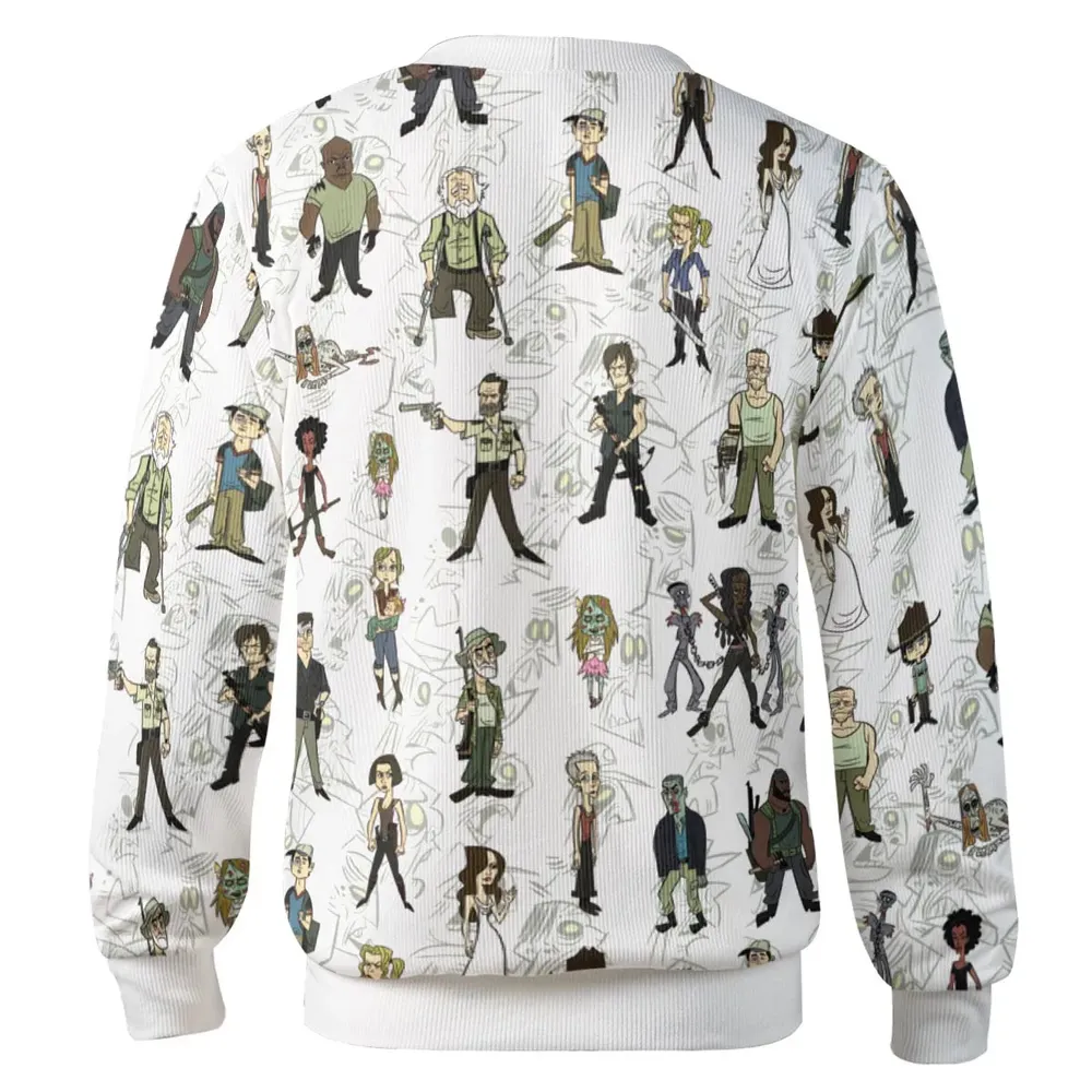 The Walking Dead Characters as Cartoons Cardigan - 3