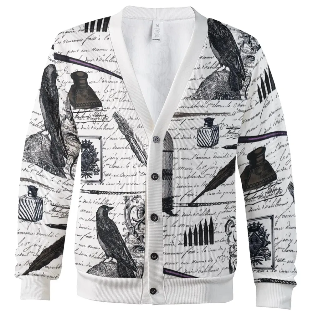 Nevermore The Raven Edgar Allan Poe Cardigan - 2