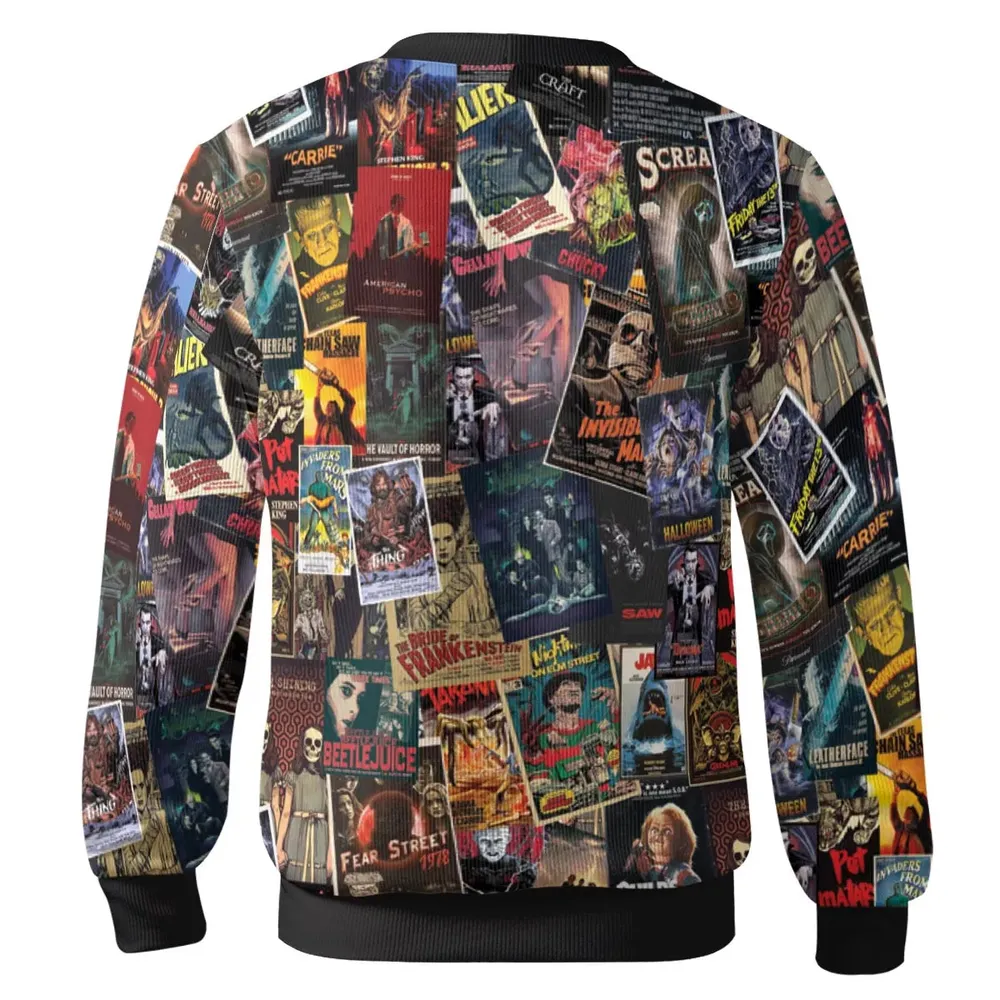 Vintage Horror Pattern Cardigan - 3