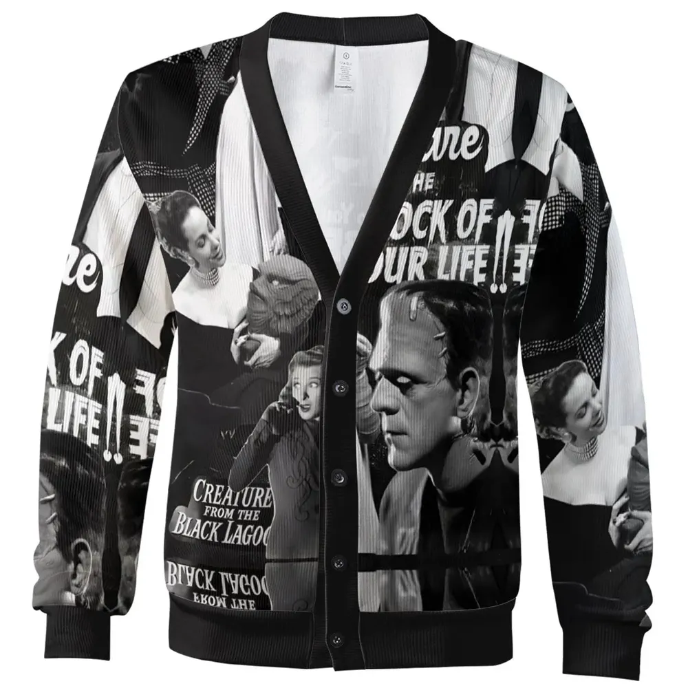 Universal Monsters Pattern Cardigan - 2