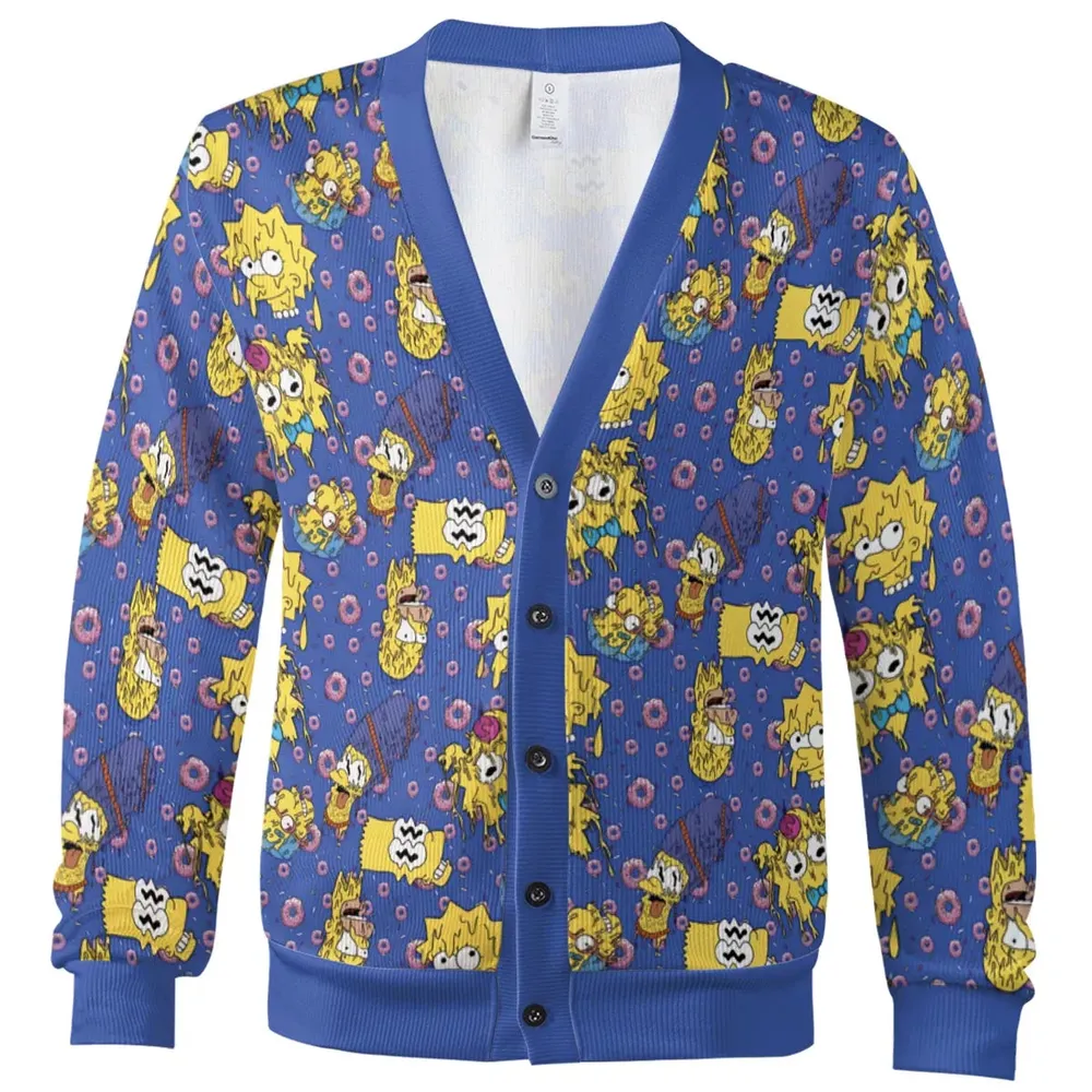 Trippy Simpsons Melting Cardigan - 2