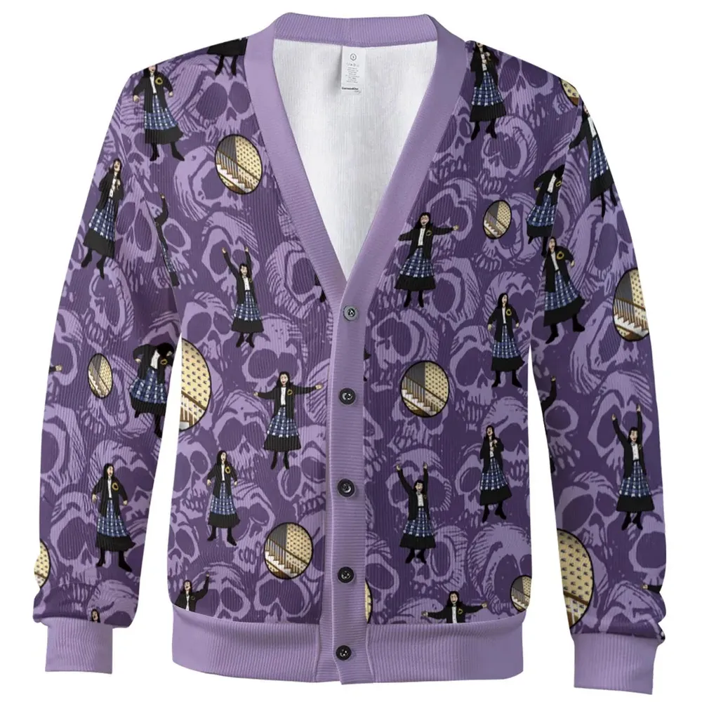 Lydia Deetz Dances To Jump In The Line Beetlejuice Cardigan - 2