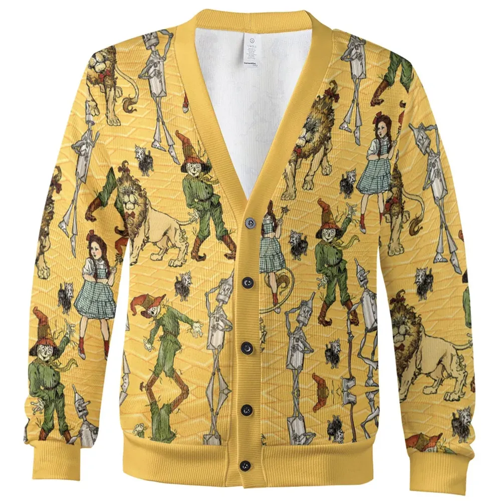 Magic Of Oz Characters Pattern Cardigan - 2