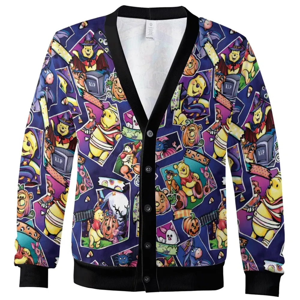 Pooh Bear Halloween Cardigan - 2