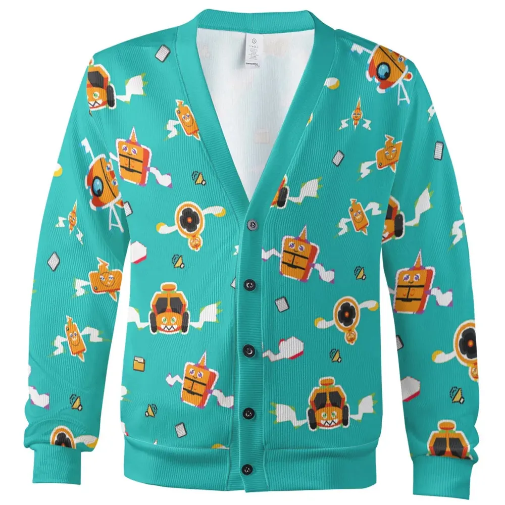 Pixel Rotom Electric Pokemon Cardigan - 2