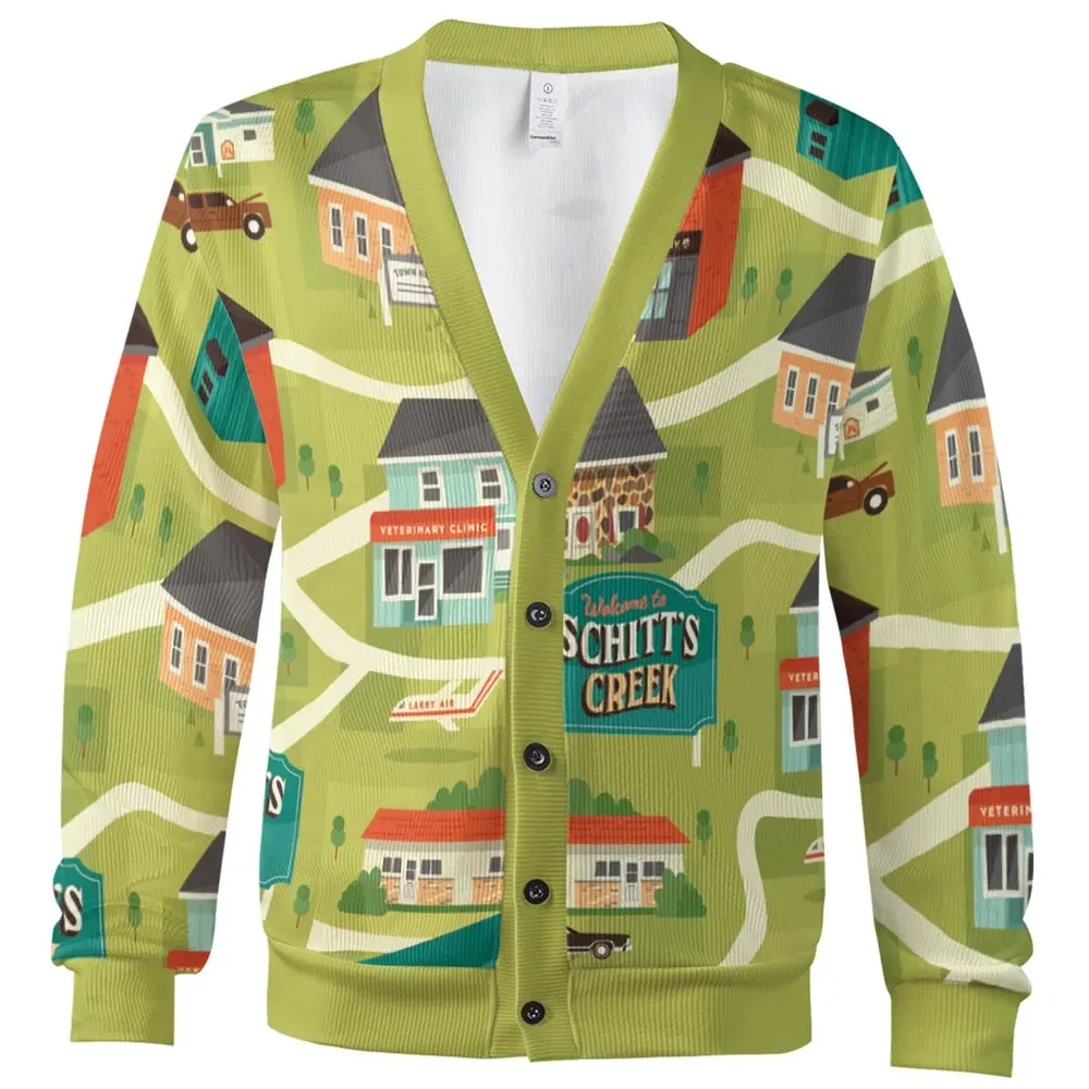 Schitt's Creek Town Map Cardigan - 2