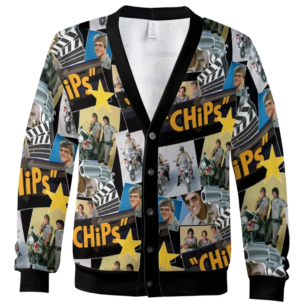 70s Flashback Chips Cardigan - 2