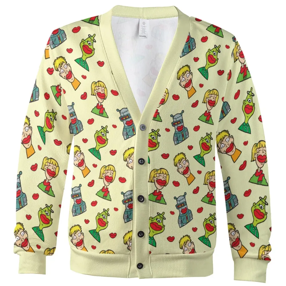 Wack-O-Wax Wax Lips Cardigan - 2