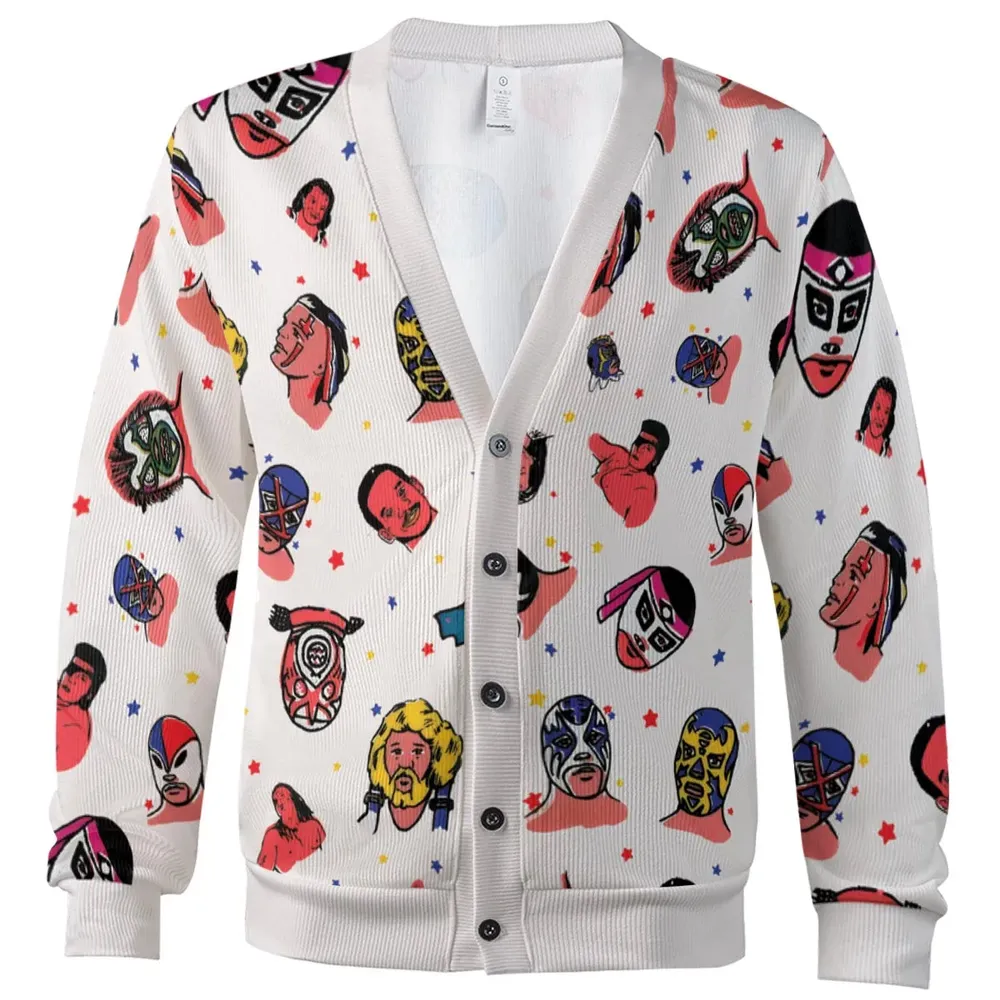 Lucha Libre Wrestling Cardigan - 2