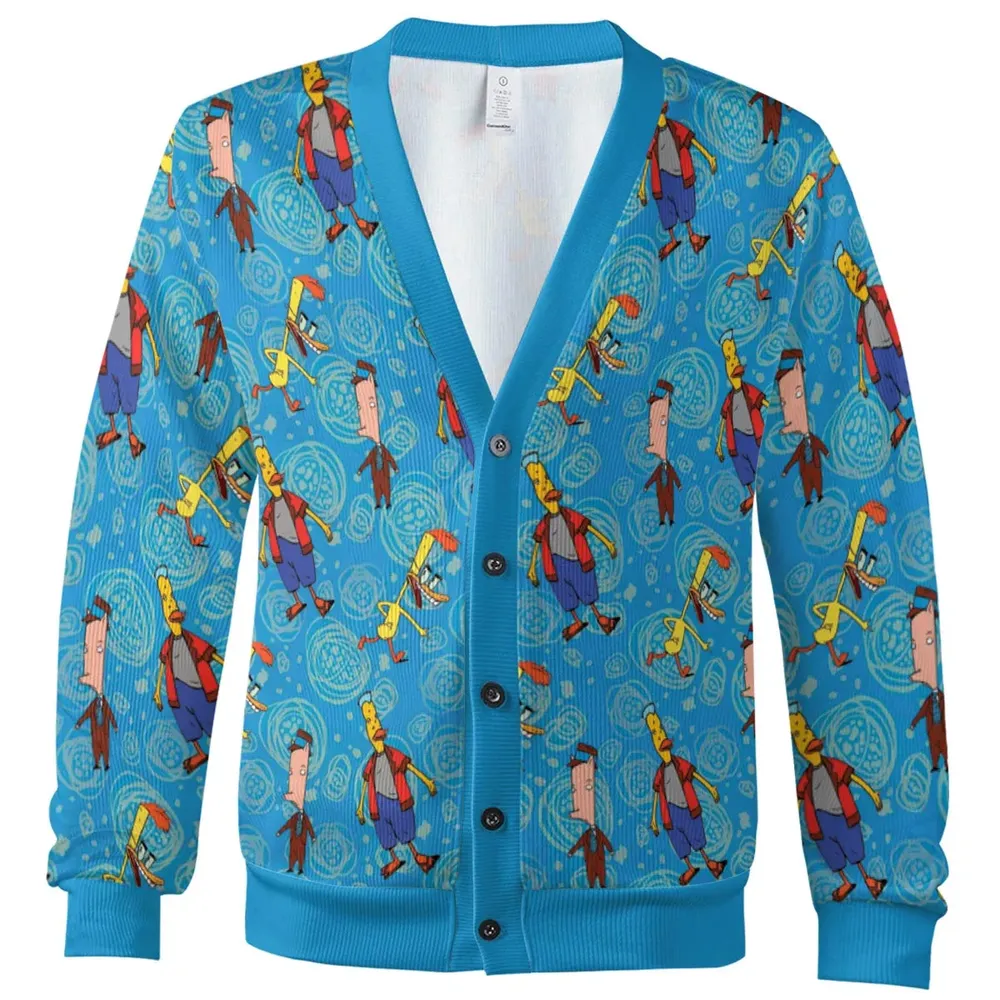 Animated Attitude Duckman Cardigan - 2