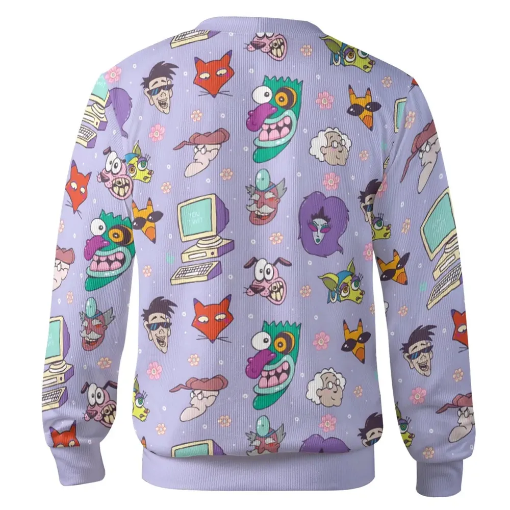 Floral Courage Courage the Cowardly Dog Cardigan - 3
