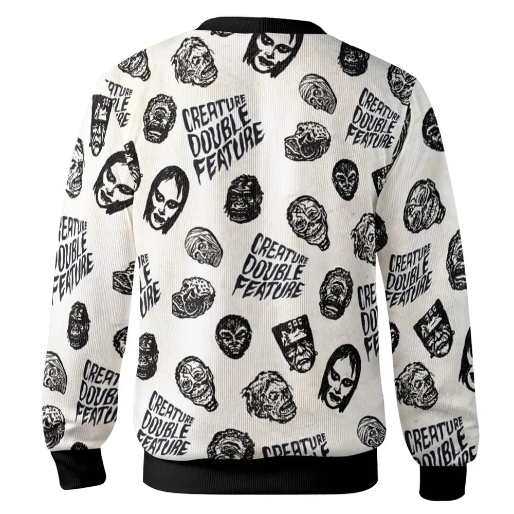 Creature Double Feature Horror Characters Cardigan - 3