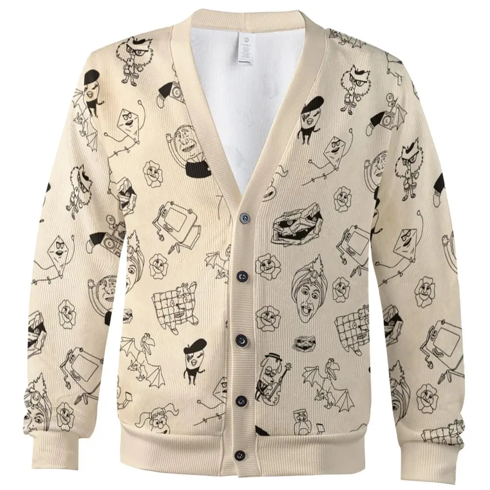 Pee-Wee's Playhouse Characters Cardigan - 2