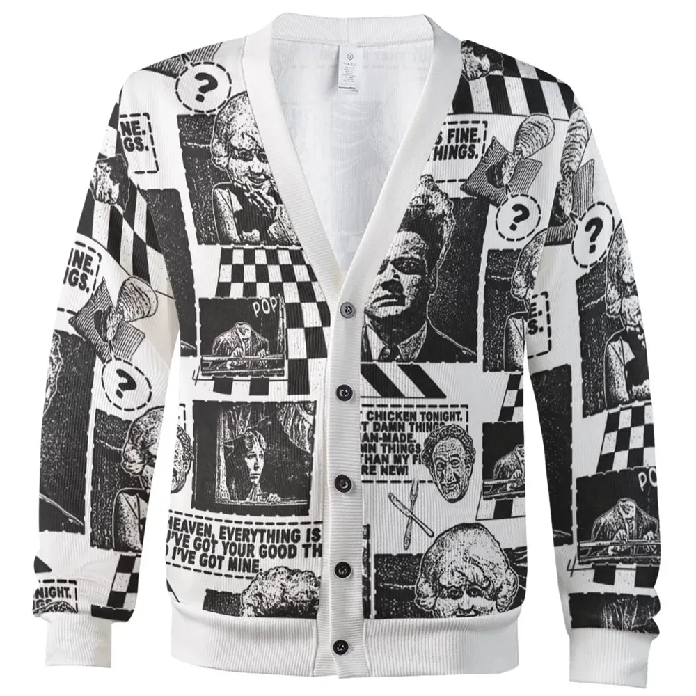 Surreal Disturbing Atmospheric A nightmare Eraserhead Cardigan - 2