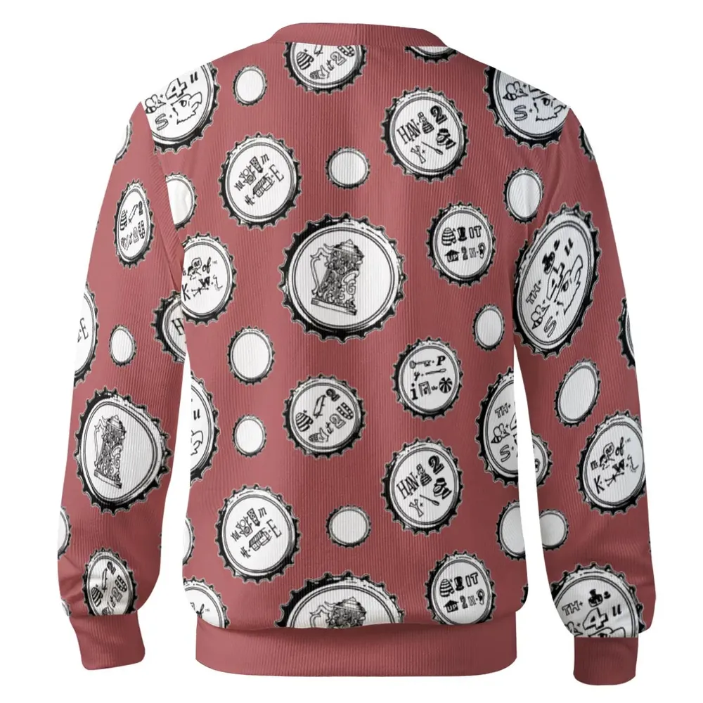 Recall Memories Beer Cap Puzzles Cardigan - 3
