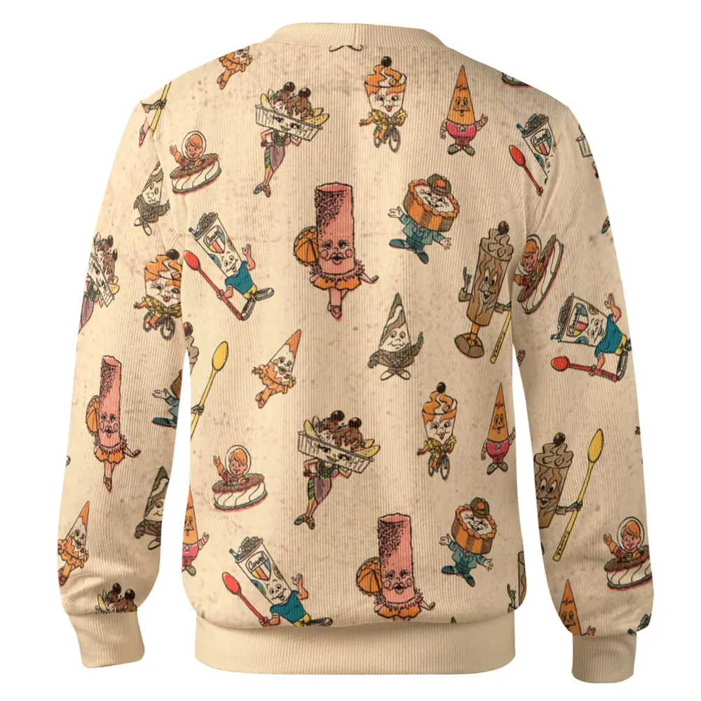 Retro Dessert Mascots Carvel comic book Ice Cream Cardigan - 3