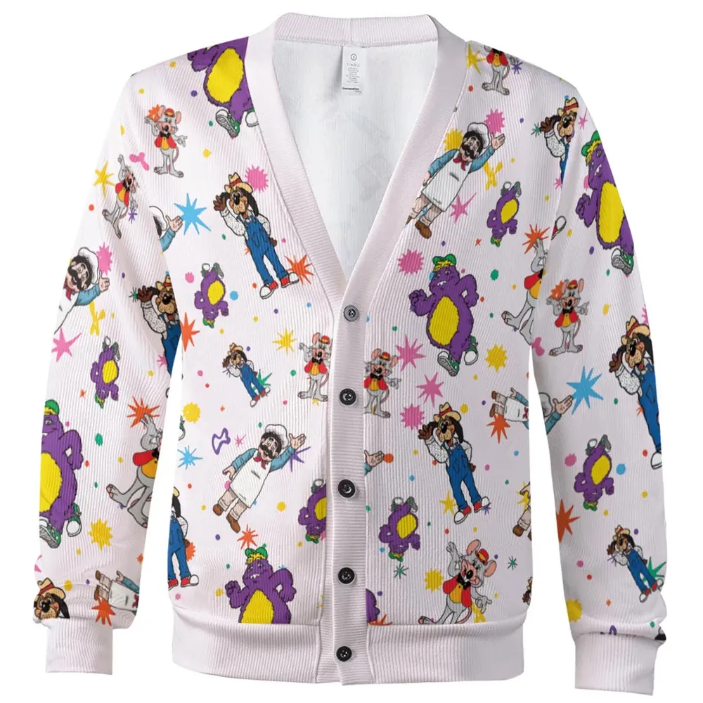 Cheezer Weezer Chuck E Cheese Cardigan - 2